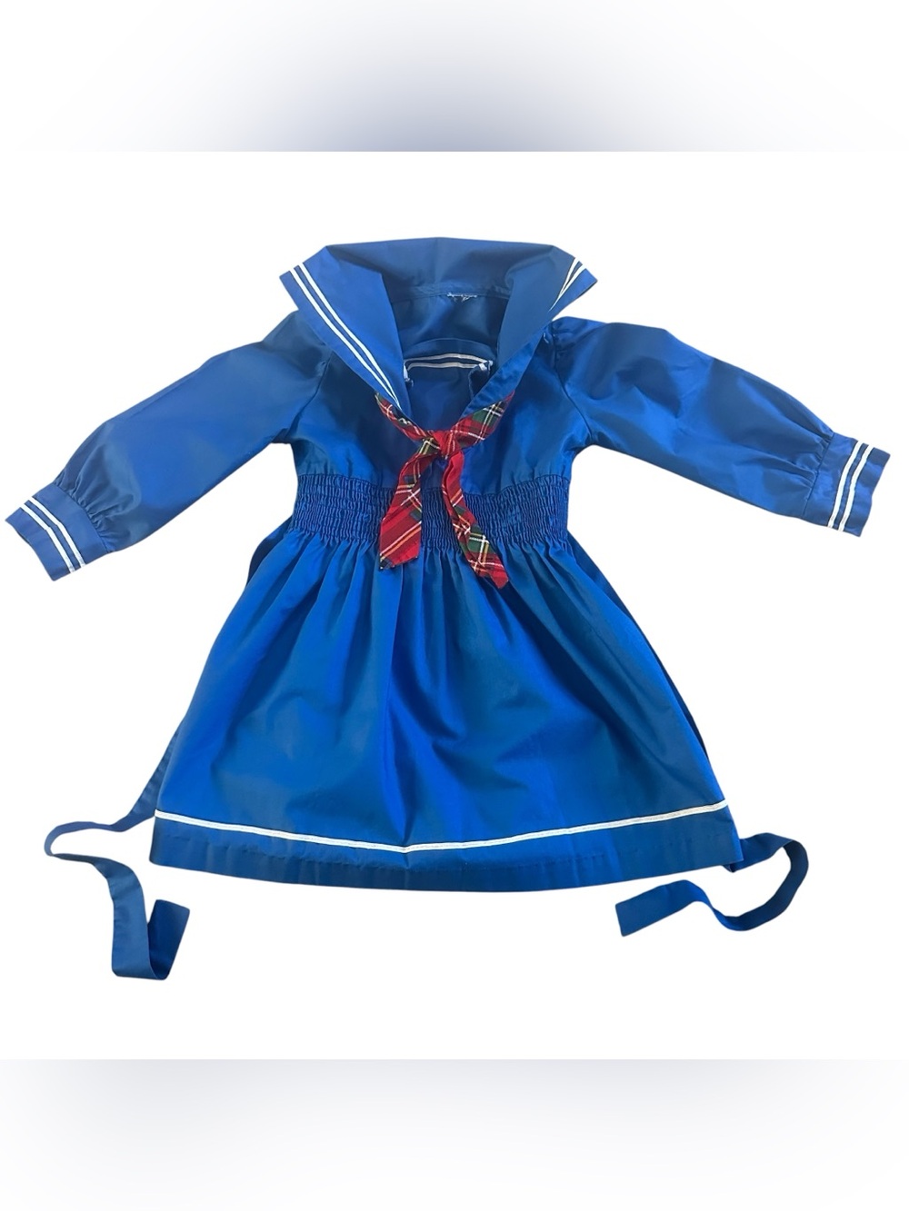 Vintage Toddler Blue Sailor Dress Girls 3/4 3T 4T‎